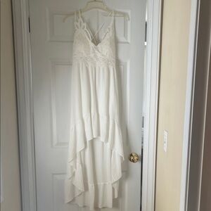 J for Justify Textured White Dress